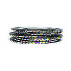 Липка стрічка для дизайну, Різнобарвна смужка ширина 2 мм*