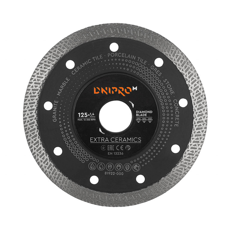 Алмазный диск Dnipro-M Extra-Ceramics 125 22,2 мм: продажа, цена в .