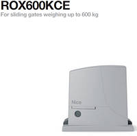 Комплект автоматики для відкатних воріт Nice ROX600KCE (Італія) мінімальний комплект