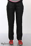 Дуже теплі штани для вагітних Shia TR-15.102  чорні, розмір 44, фото 2