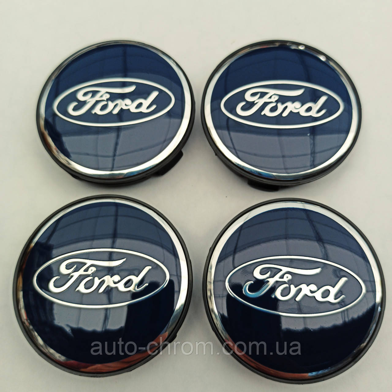 Ковпачки в диски Ford 55-59 мм сині