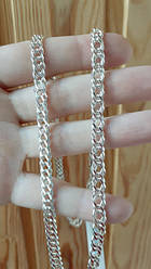 Срібний ланцюжок подвійний ромб