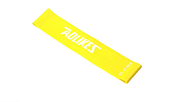 Гумка для фітнесу та спорту AOLIKES 500 х 50 х 1.3 мм жовтий 01220