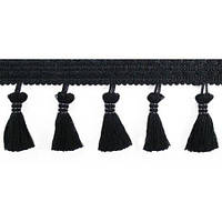 Тасьма з пензликами чорна