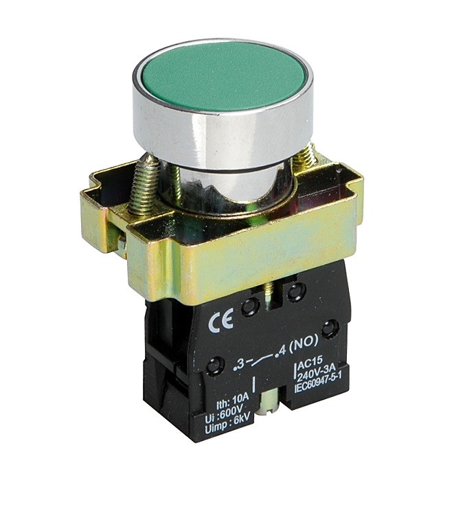 Кнопка XB2-BA31 1NO без підсвічування зелений Ny95500273
