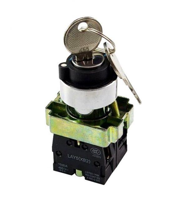 Переключатель XB2-BG25 1NO+1NC "I-0" с ключом влево Ny95500260