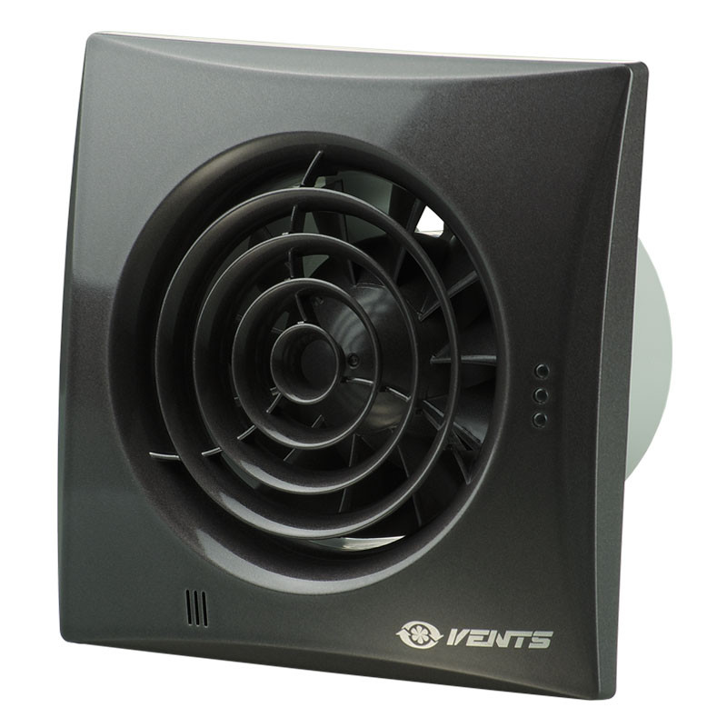Бытовой вентилятор Вентс 100 Квайт В черный (оборудован выключателем)