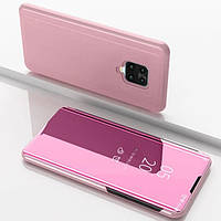 Чохол-книжка Mirror для Xiaomi Redmi Note 9S / Note 9 Pro Дзеркальний рожевий