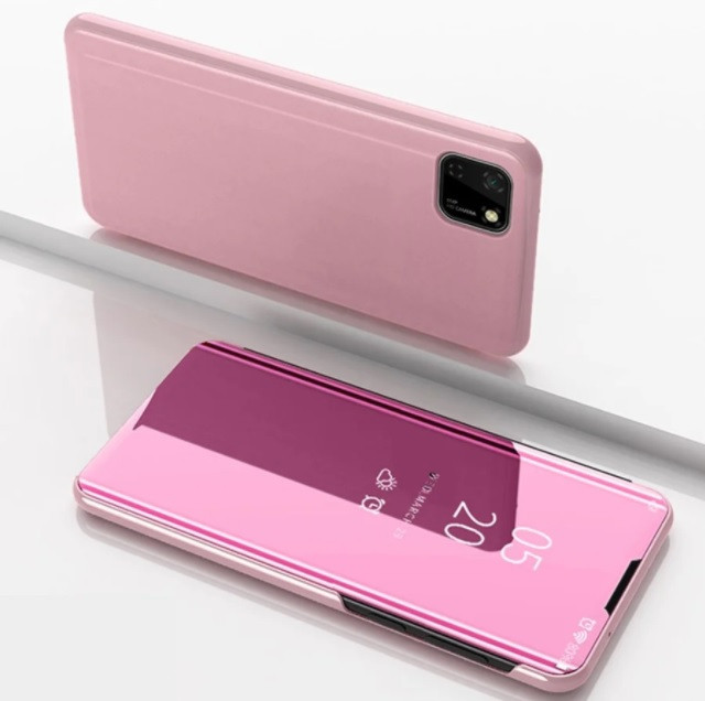 Чохол-книжка Mirror для Huawei Y5P Дзеркальний рожевий