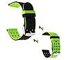 Подвійний ремінець з перфорацією для годинника Asus ZenWatch 2 (WI501Q) - Black&Green, фото 3