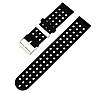 Подвійний ремінець з перфорацією для годинника Motorola Moto 360 2nd gen (46 mm) - Black&White, фото 3