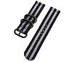 Нейлоновий ремінець Primo Traveller для годинника Motorola Moto 360 2nd gen (46mm) - Black&Grey, фото 3