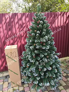 Ялинка Кармен з шишками і перлами 1.80м золотими