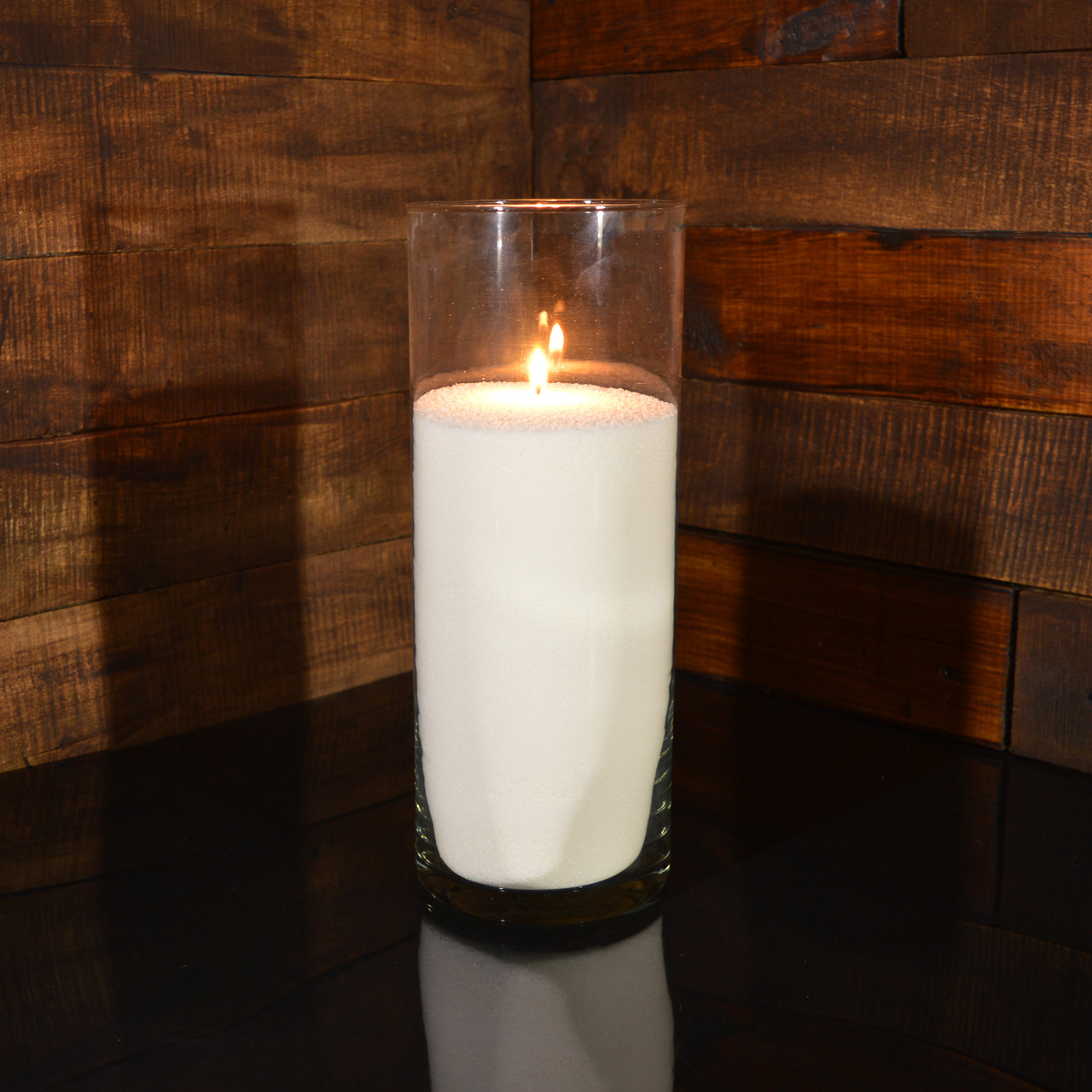 Насипна свічка біла, h 31 см, Діаметр 12 см, з пальмового воску