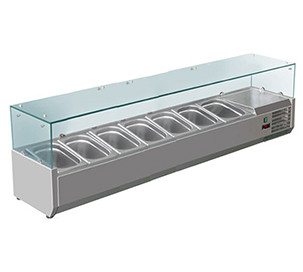 Вітрина для топінгу HURAKAN HKN-GXD1500GC