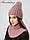 Ілона - жіноча шапка ангора на флісі. 16 кольорів!, фото 6