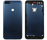 Задняя крышка Honor 7A Pro 5.7/7C 5.7; Huawei Y6 2018/Y6 Prime 2018 синяя без стекла камеры