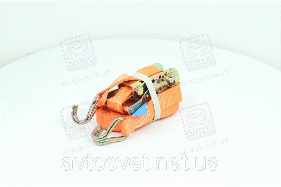 Стяжка вантажу, 1.5 t. 27mm.x6m.(0.5+5.5) метал. ручка DK-3942