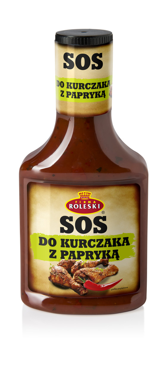 Купити Roleski соус томатний з червоним перцем до курки 350г, ціна 75 ...
