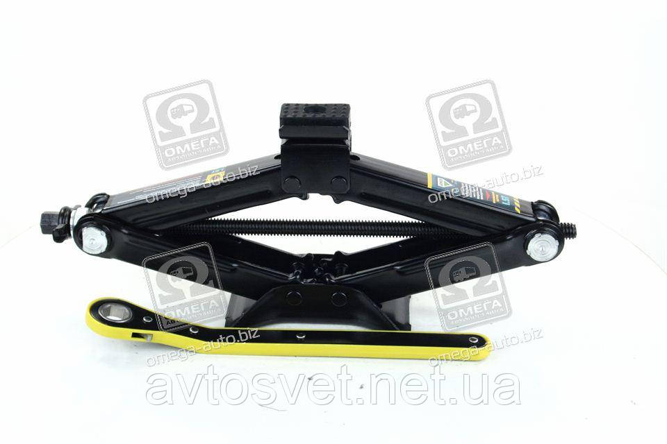 Домкрат механічний 1,5 т. 104/385мм. трещітка c гумкою ARM-115