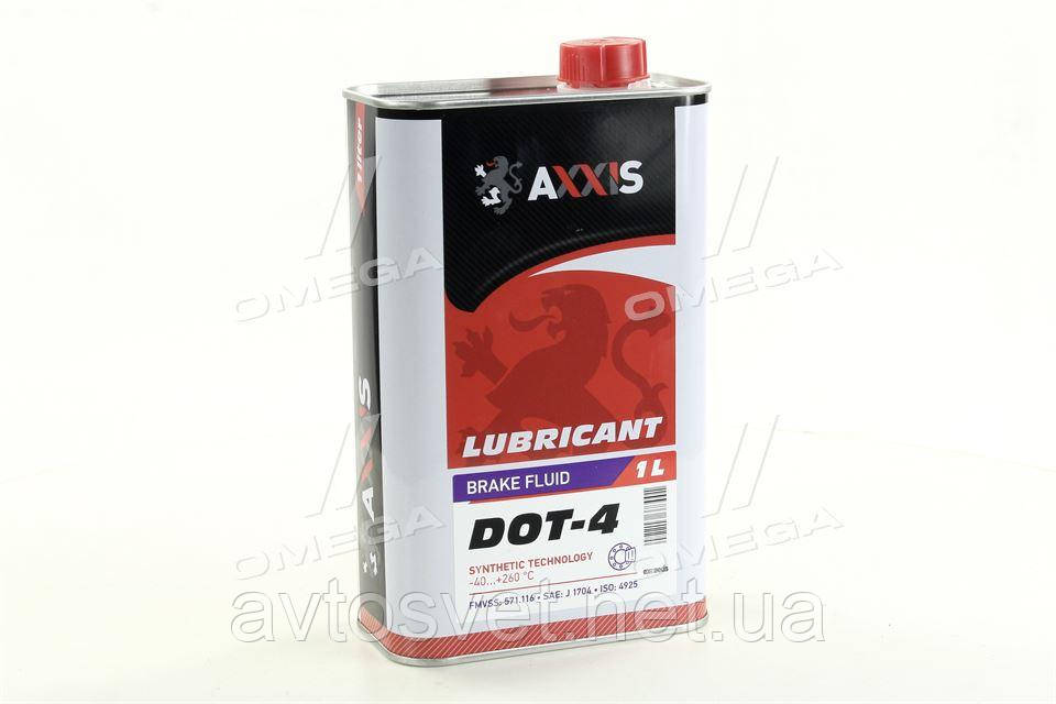 Рідина гальмівний. AXXIS DOT4 (Каністра 1л) 26461