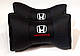 Подушка на підголовник в авто Honda чорна 1 шт, фото 2