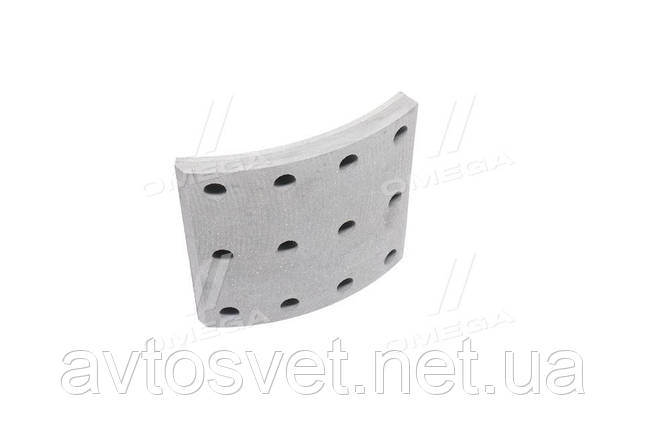 Накладка гальмівний. КАМАЗ ЄВРО свердел. (пр-во Трібо) 6520-3501105, фото 1