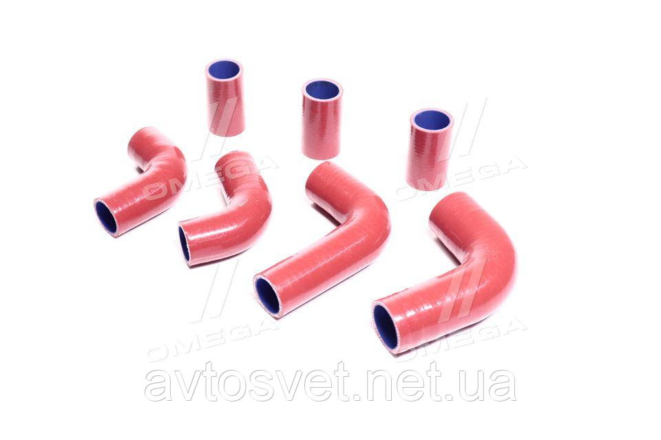 Патрубок радіатора ПАЗ 4234 Двиг.245 (СИЛІКОН, до-кт 7 шт.) 672-1303010