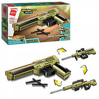 Конструктор Qman 4802 "Пістолет, автомат, гвинтівка 3в1" 202 деталі