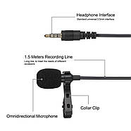 Мікрофон для знімання — петлічка Puluz PU424 1,5 м (3.5mm), фото 2