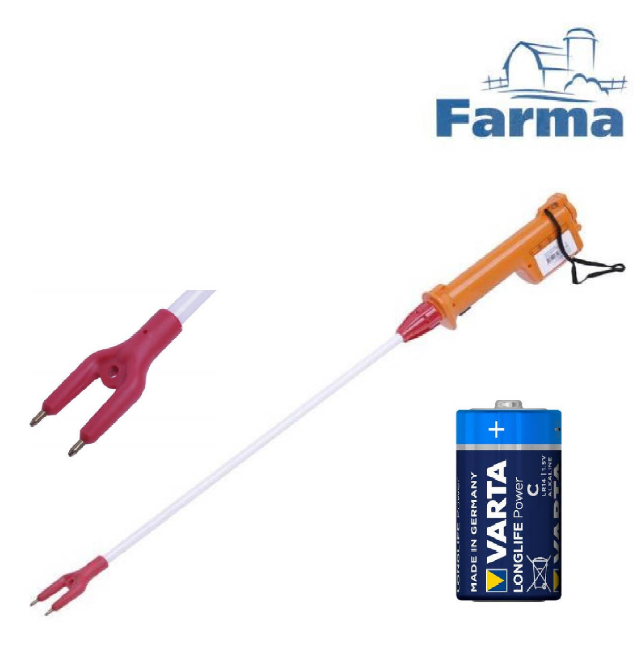 Електрична поганялка PowerShock 5600W для великих тварин, на батарейках FARMA (Нідерланди)