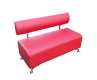 Офисный диван Классик для ожидания 120Х52Х80 красный