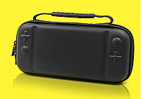 Чехол кейс Woopower с ручкой для Nintendo Switch Lite / Есть стекла / Черный