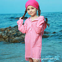 Пляжная туника для ребенка, розовая