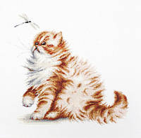 Набор для вышивания крестом "Luca-s" B2270 Кошка со стрекозой