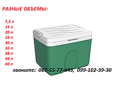 РІЗНІ ОБСЯГИ! Термобокси 7,5 літрів пластиковий MAZHURA Kale, зелене, Туреччина