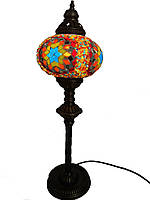Настільний високий турецький світильник Sinan з мозаїки ручної роботи кольоровий 3