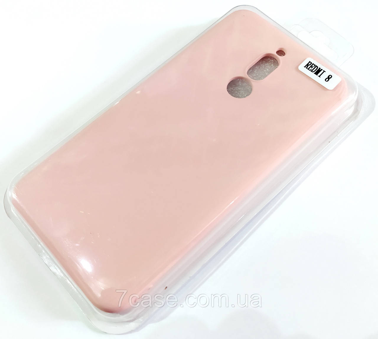 Чохол для Xiaomi Redmi 8 матовий Silicone Case Full Cover Macarons Color Рожевий