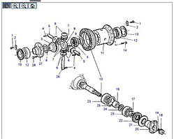 Головна пара 161-6481 (Gear Set-Bevel) для Caterpillar TH63