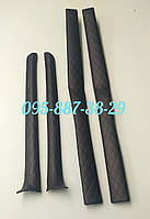 Накладки на Стойки ВАЗ 2101-2106 лобовые+центральные ромб черные.