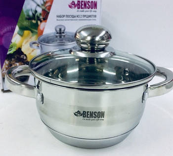Каструля з кришкою нержсталь 1.8 л BN-217-H (6)