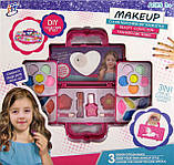 Набір косметики 2959A у валізці, тіні, помада, блиск для губ, у валізці, в коробці, фото 6