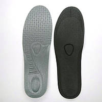 Массажные стельки для обуви Insoles (серые,обрезные,мягкие)