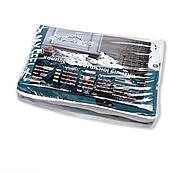 Постільна білизна Королева Ночі (Ранфорс) | Євро комплект | 50х70 | Коти на бірюзовому, фото 5