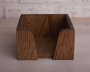 Серветка/підставка для серветок 14,5 х14, 5х8 см. дерев'яна, з дуба