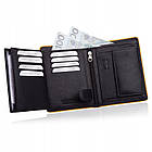 Чоловічий шкіряний гаманець Betlewski з RFID 12,2 х 9,6 х 2,5 (BPM-DP-62) - чорний, фото 8
