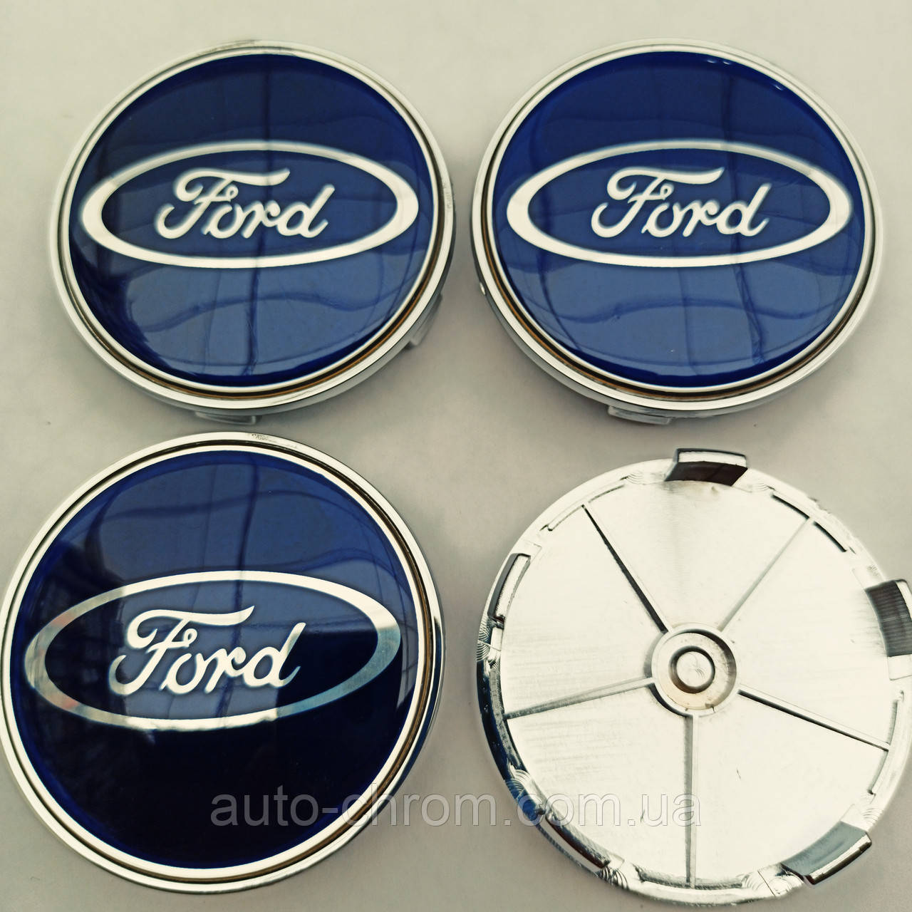 Ковпачки в диски Ford 65-68 мм сині, фото 1
