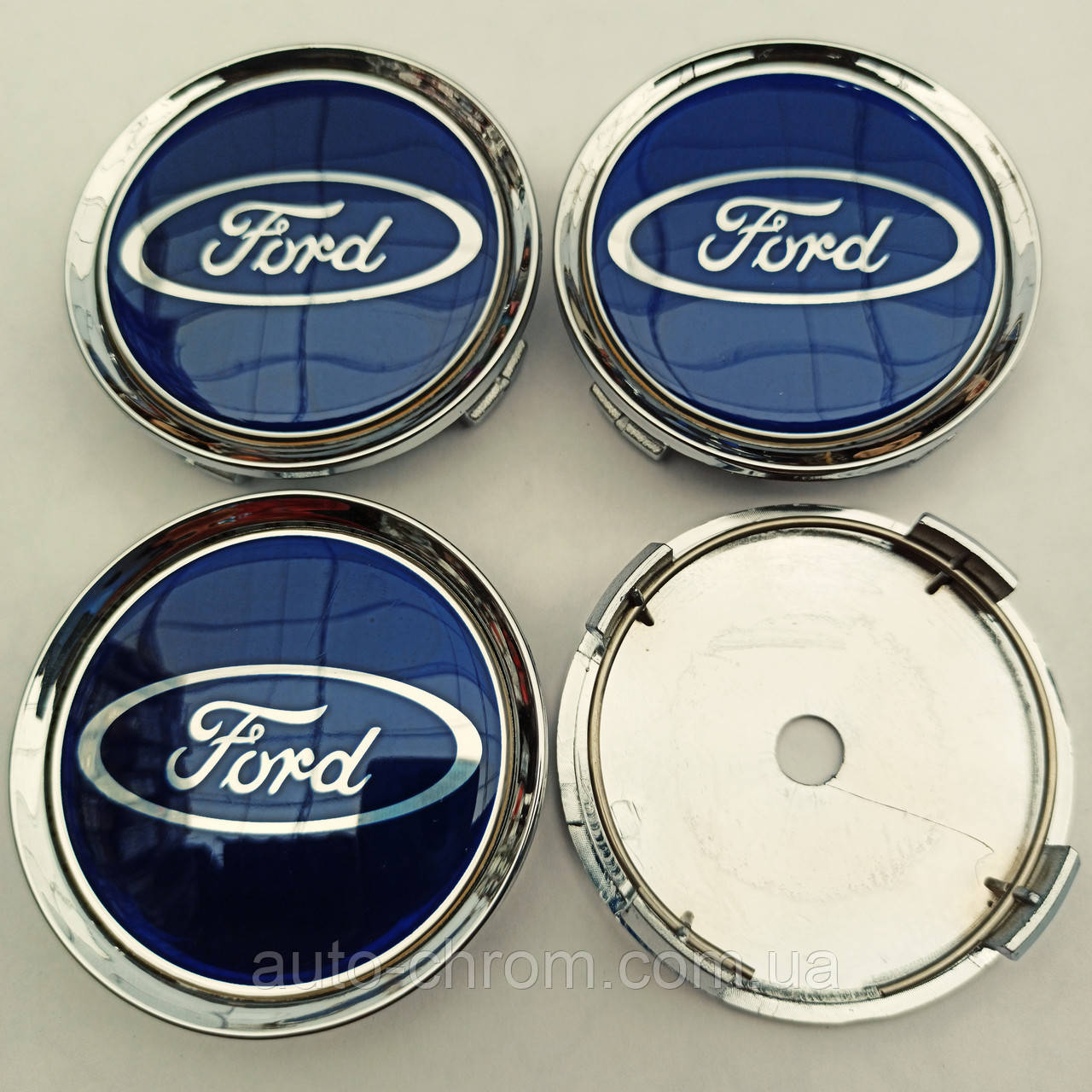 Ковпачки в диски Ford 70-74 мм сині, фото 1