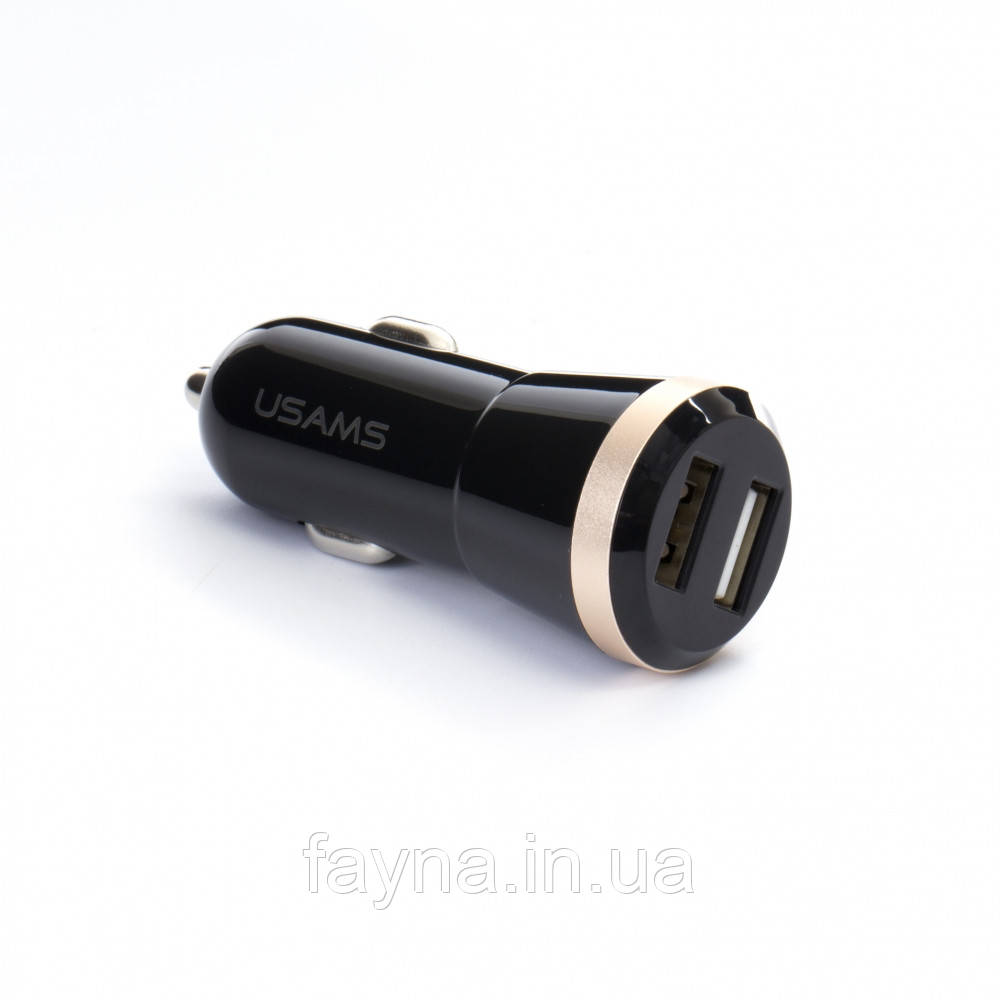 Адаптер автомобільний USAMS Mini US-CC055 |2USB, 3.1 A|