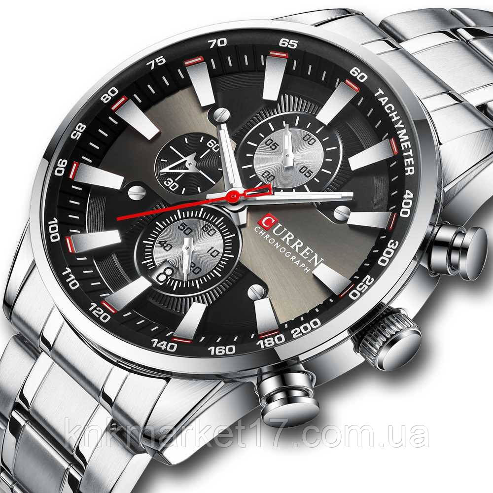 Curren 8351 Silver-Black